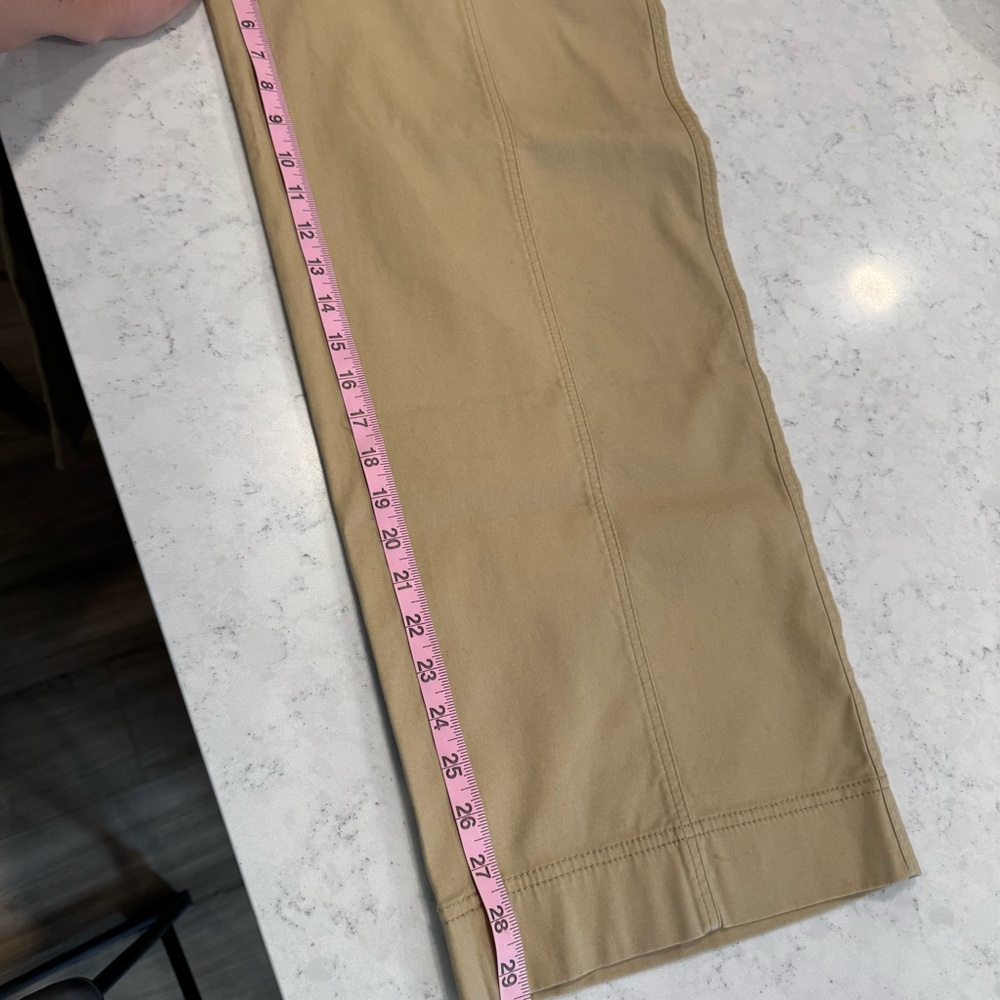 NWT Chico's Size 2R Fly Front Wide Leg Pant Fashion Wild Truffle Chino Khaki - Picture 15 of 16